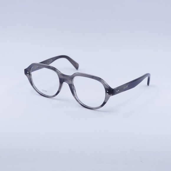 Celine CL50145I 005 Eyeglasses Crystal Black and Grey 52mm Square Frame - Picture 1 of 10